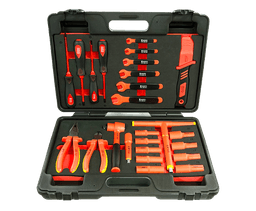KIT HERRAMIENTAS AISLADAS 1000V 25 PZAS